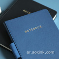 A5 دفتر Notebook Travel Leather Printing مع حامل القلم